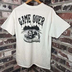 Grim Reaper Scythe Game Over Graphic Tee- Retrofit